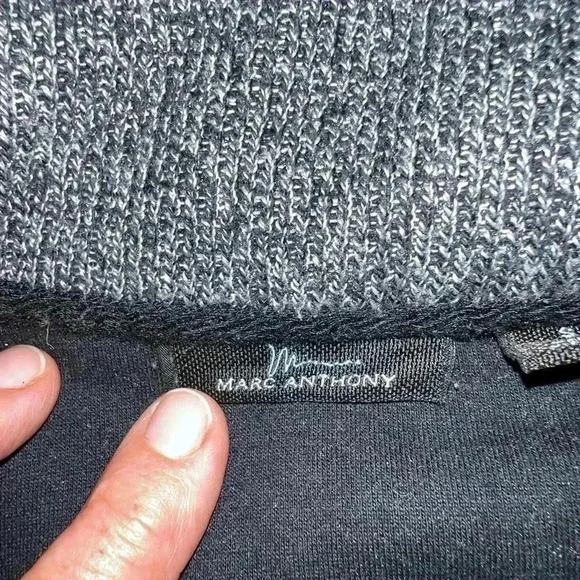 Marc Anthony Full Zip Sweater Men's Sz Sm Luxury Grey Designer Slim Fit Pockets - Picture 4 of 5